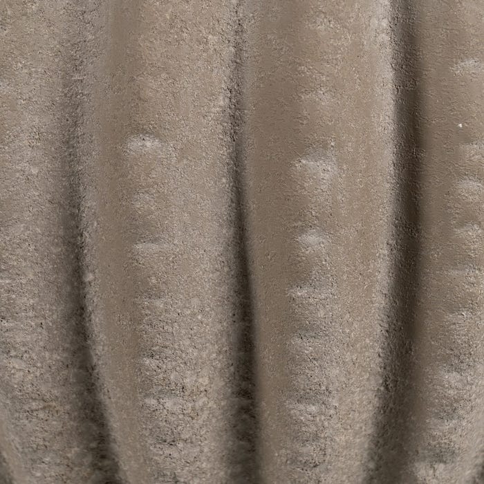 Jarrón Gris Oscuro Cerámica Decoración 34 X 34 X 33 Cm
