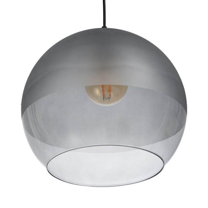 Lámpara Decoración Gris Cristal 30 X 30 X 25 Cm