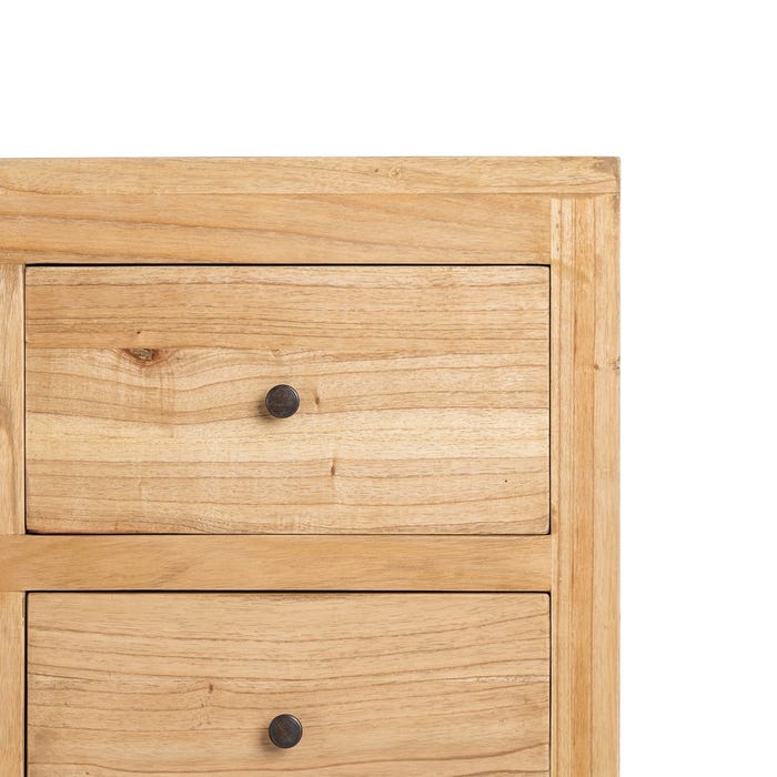 Aparador Natural Madera Mindi Salón 170 X 40 X 88 Cm