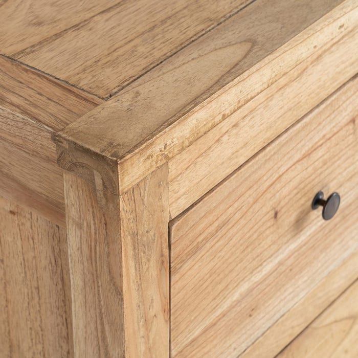 Aparador Natural Madera Mindi Salón 170 X 40 X 88 Cm