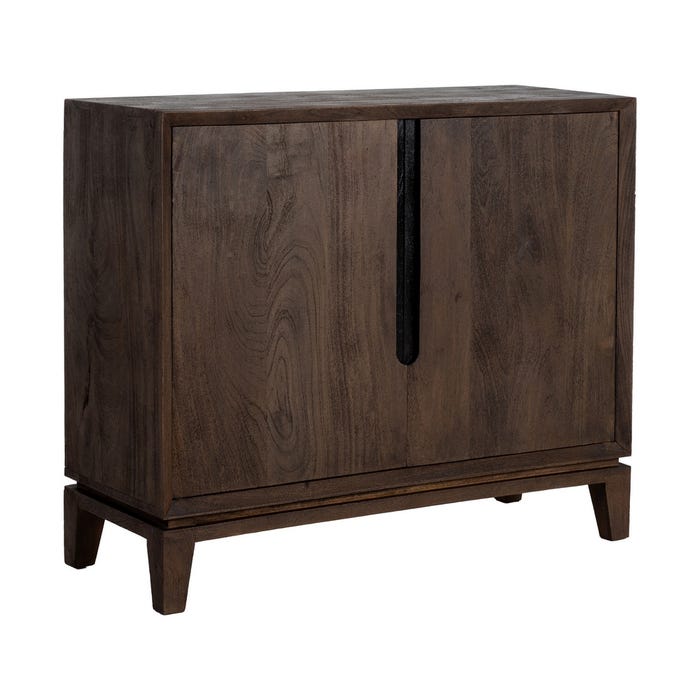 Mueble Recibidor Marrón Madera De Mango 100 X 40 X 85 Cm
