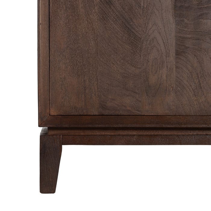 Aparador Marrón Madera De Mango Salón 190 X 40 X 85 Cm
