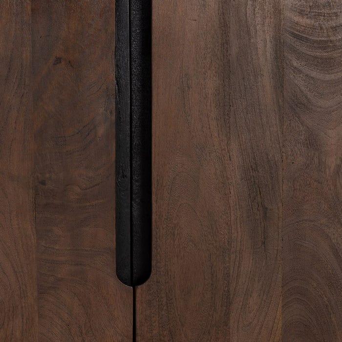 Aparador Marrón Madera De Mango Salón 190 X 40 X 85 Cm