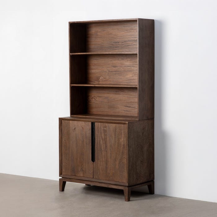 Mueble Auxiliar Marrón Madera De Mango 100 X 50 X 195 Cm