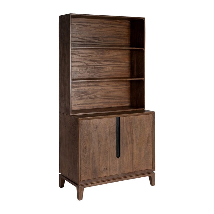 Mueble Auxiliar Marrón Madera De Mango 100 X 50 X 195 Cm
