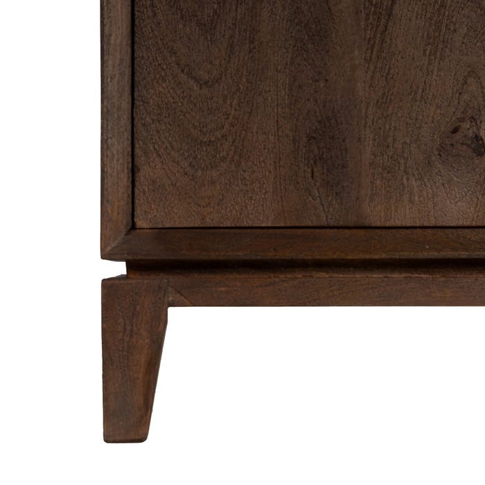 Mueble Auxiliar Marrón Madera De Mango 100 X 50 X 195 Cm