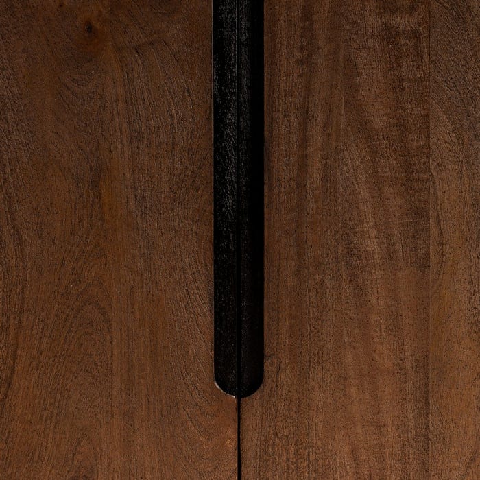 Mueble Auxiliar Marrón Madera De Mango 100 X 50 X 195 Cm