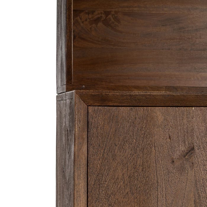 Mueble Auxiliar Marrón Madera De Mango 100 X 50 X 195 Cm