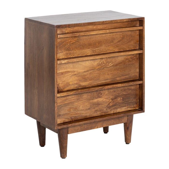 Mueble Auxiliar Marrón Madera De Mango 70 X 40 X 85 Cm