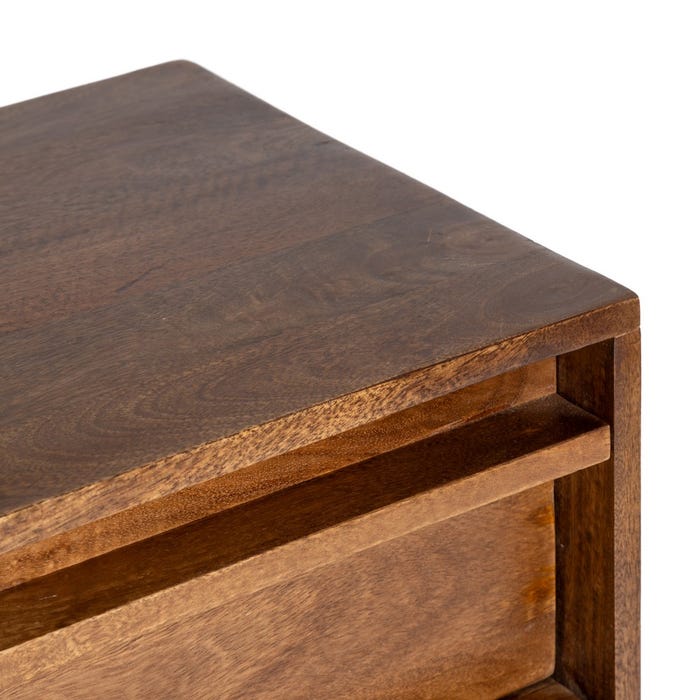Mueble Auxiliar Marrón Madera De Mango 70 X 40 X 85 Cm