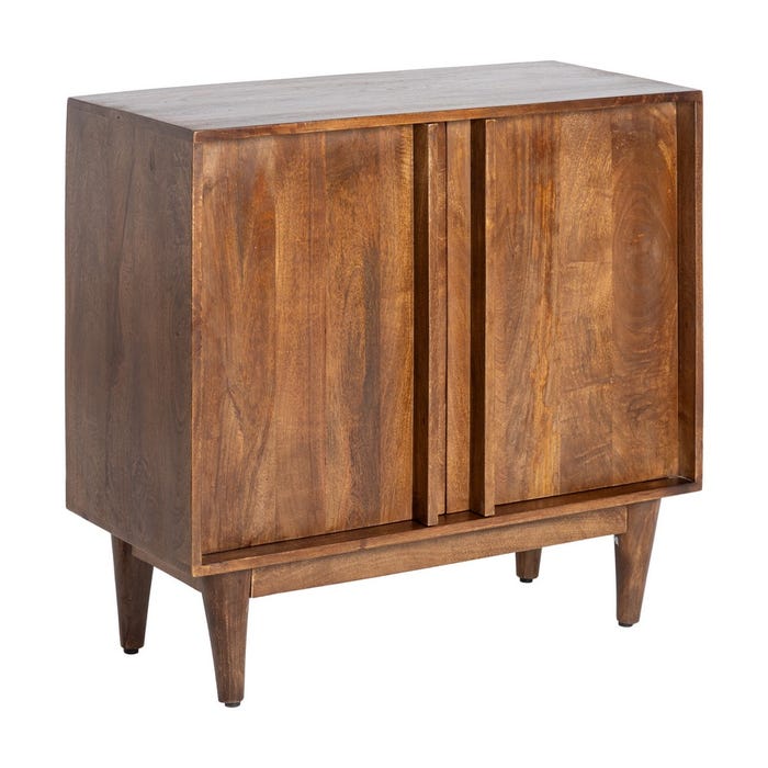 Mueble Recibidor Marrón Madera De Mango 90 X 40 X 86 Cm