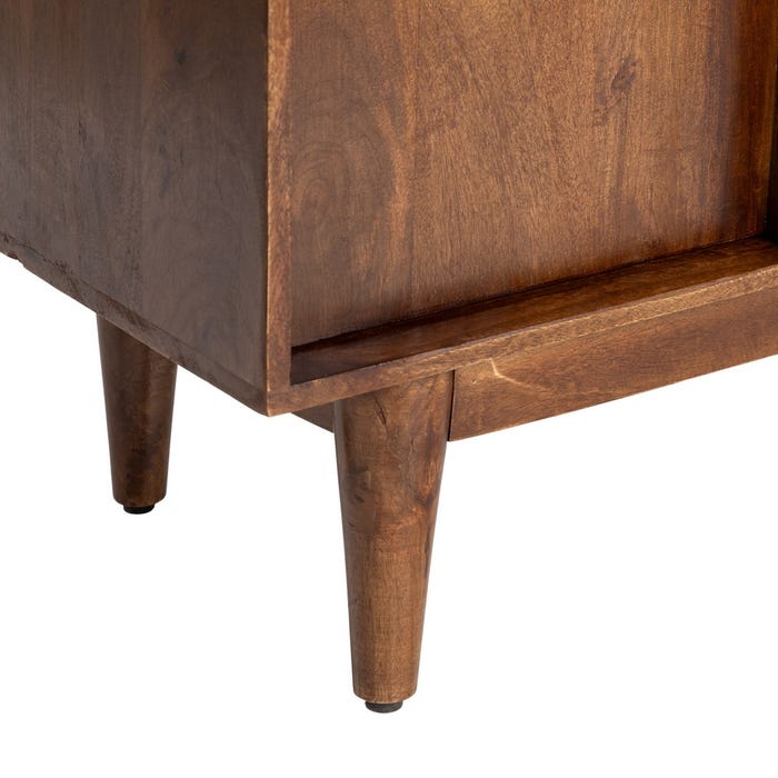 Aparador Marrón Madera De Mango Salón 150 X 42 X 87 Cm