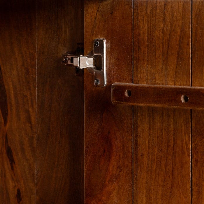 Mueble Auxiliar Marrón Madera De Mango 80 X 40 X 180 Cm