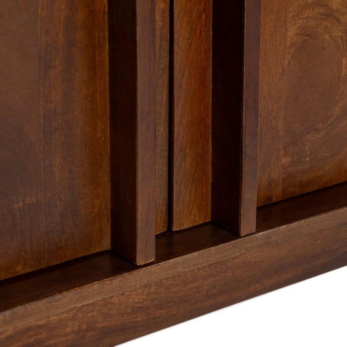 Mueble Auxiliar Marrón Madera De Mango 80 X 40 X 180 Cm
