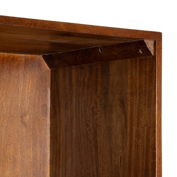 Mueble Auxiliar Marrón Madera De Mango 80 X 40 X 180 Cm