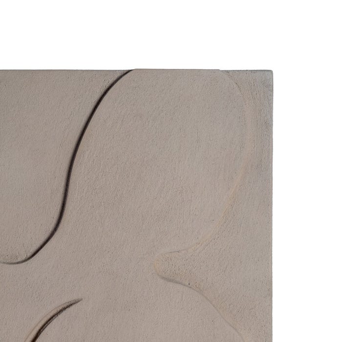 Cuadro Beige Dm Decoración 80 X 4,50 X 120 Cm