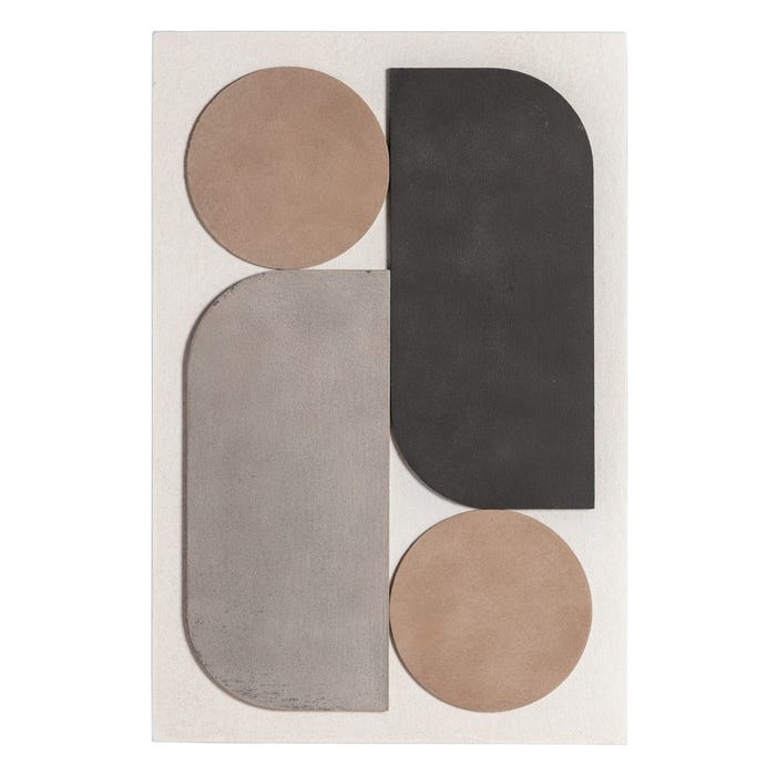 Cuadro 2/M Negro-Blanco Dm Decoración 60 X 4 X 90 Cm