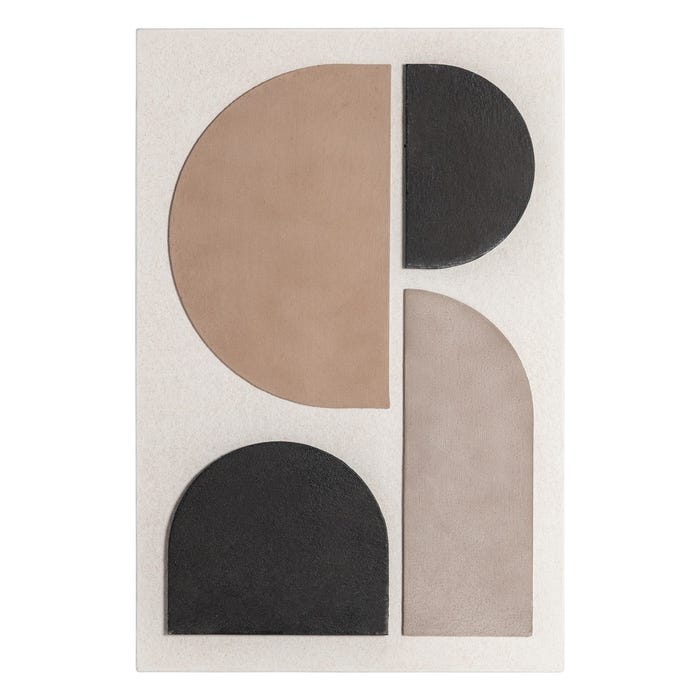 Cuadro 2/M Negro-Blanco Dm Decoración 60 X 4 X 90 Cm