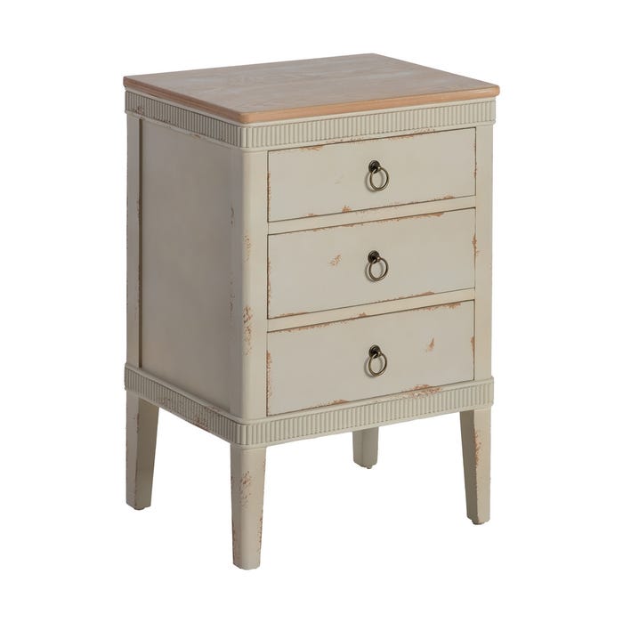 Mesita Natural-Crema Madera 50 X 38 X 72 Cm