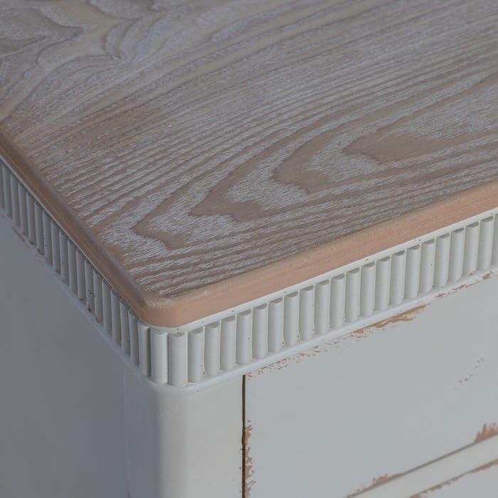 Mesita Natural-Crema Madera 50 X 38 X 72 Cm
