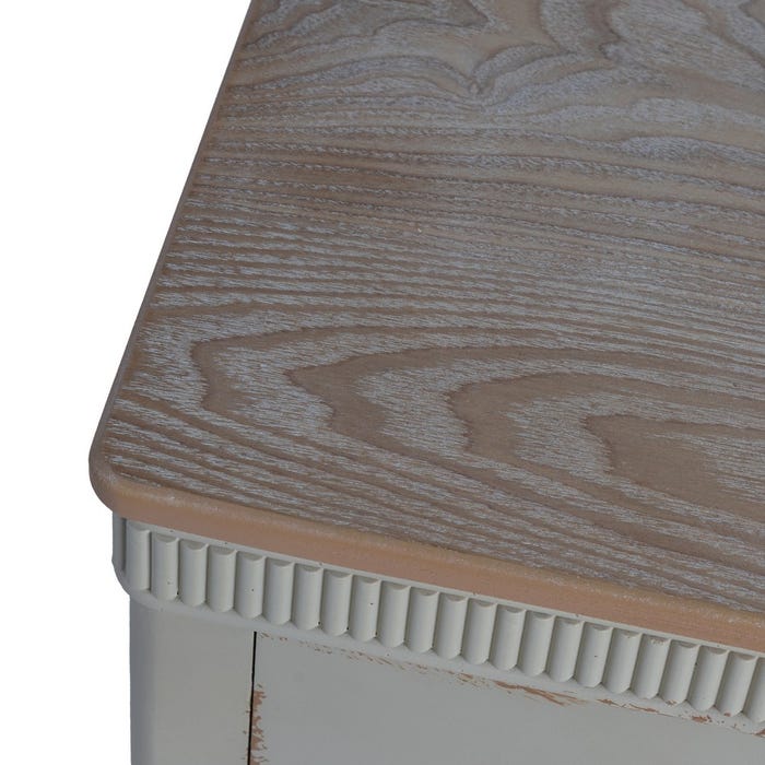 Mesita Natural-Crema Madera 50 X 38 X 72 Cm