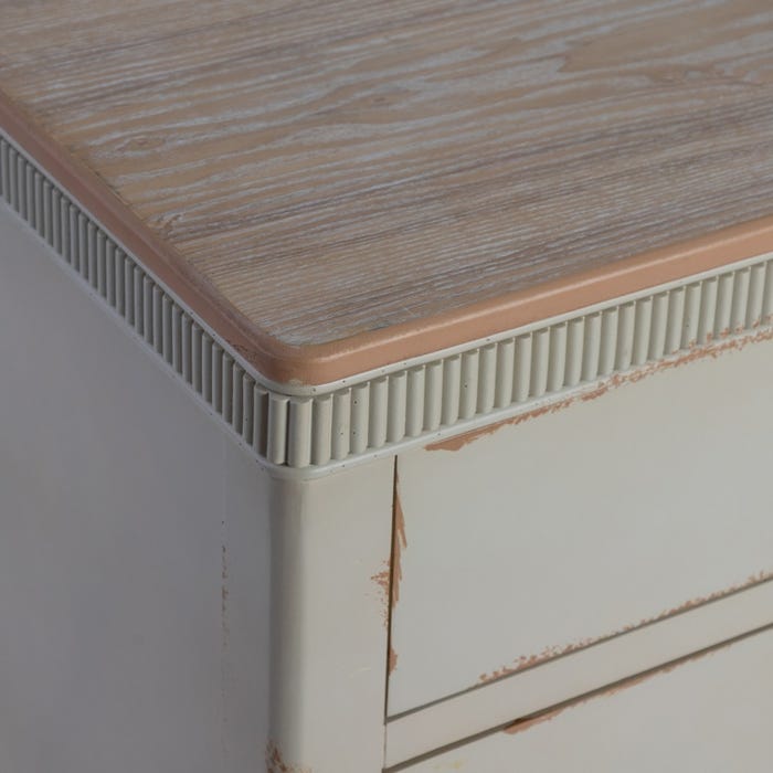 Cómoda Natural-Crema Madera 115 X 45 X 90 Cm