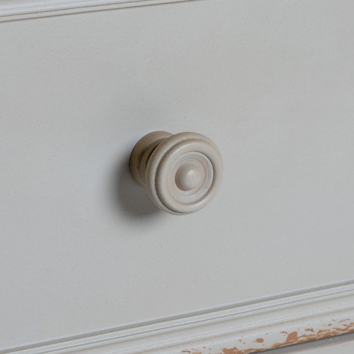 Mueble Auxiliar Natural-Crema Madera 80 X 45 X 60 Cm