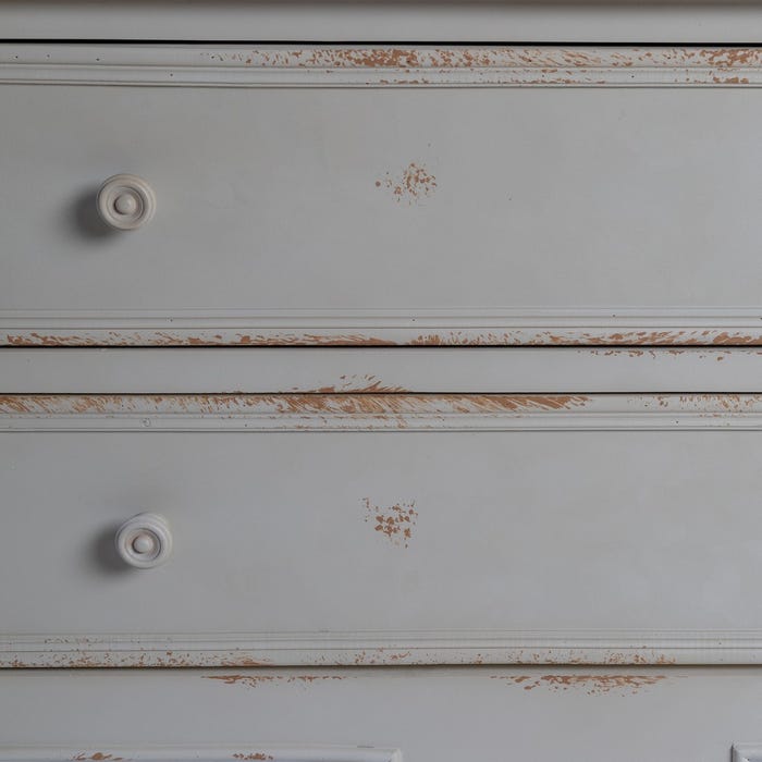 Mueble Auxiliar Natural-Crema Madera 80 X 45 X 60 Cm