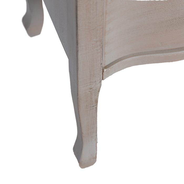 Mesita Marrón Claro Madera De Abeto 80 X 38 X 65,50 Cm