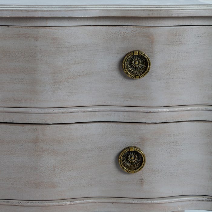 Mesita Marrón Claro Madera De Abeto 80 X 38 X 65,50 Cm