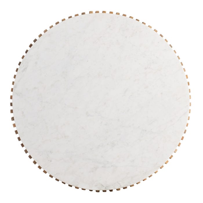 Mesa Centro Madera-Mármol Salón 80 X 80 X 42 Cm