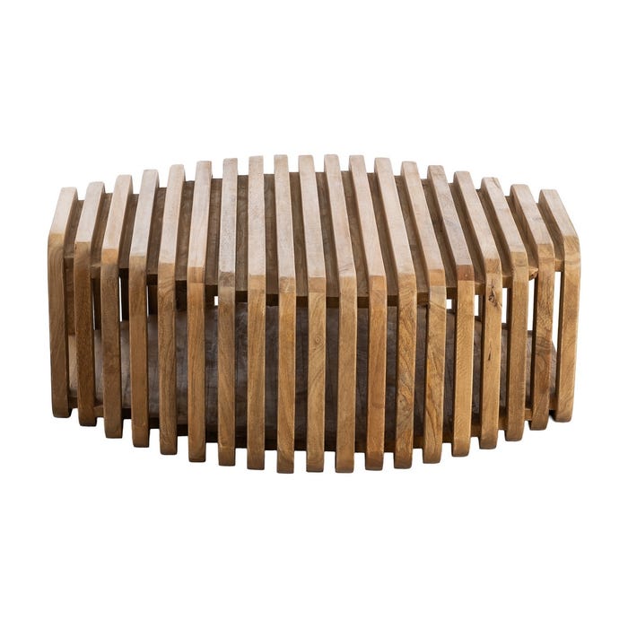 Mesa Centro Madera De Mango Salón 84 X 85 X 32 Cm