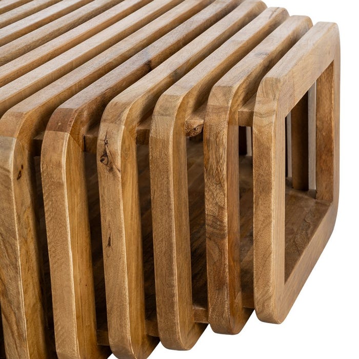 Mesa Centro Madera De Mango Salón 84 X 85 X 32 Cm