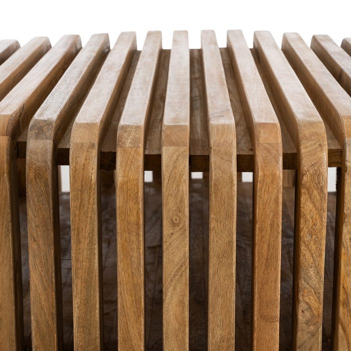 Mesa Centro Madera De Mango Salón 84 X 85 X 32 Cm