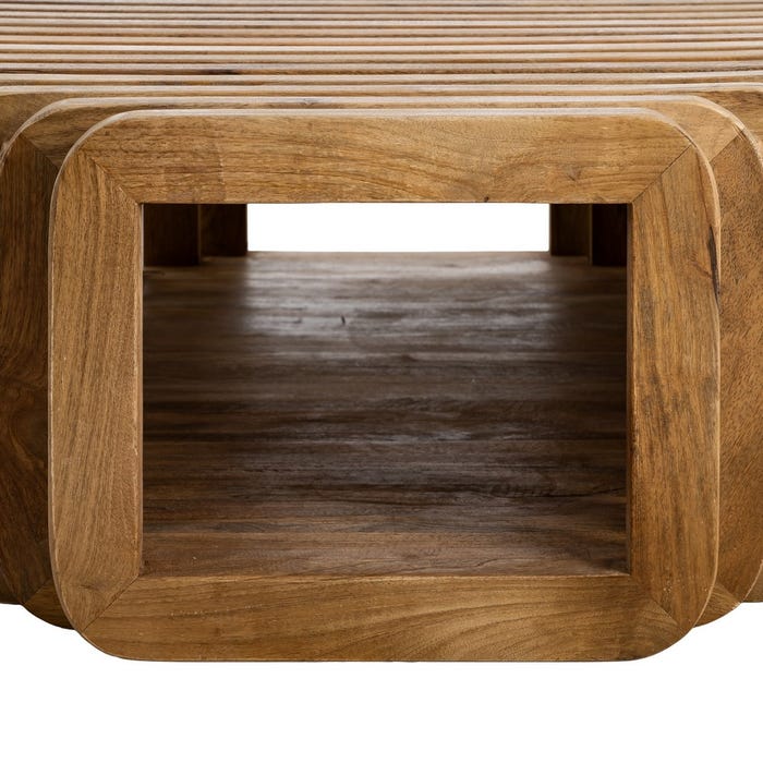 Mesa Centro Madera De Mango Salón 84 X 85 X 32 Cm