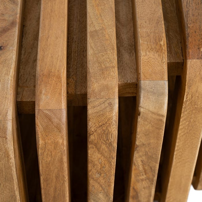 Mesa Centro Madera De Mango Salón 84 X 85 X 32 Cm