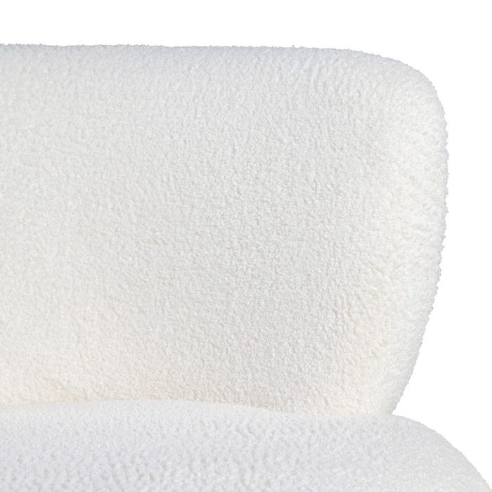 Sillón Blanco-Negro Tejido-Madera Salón 73 X 75 X 74,50 Cm