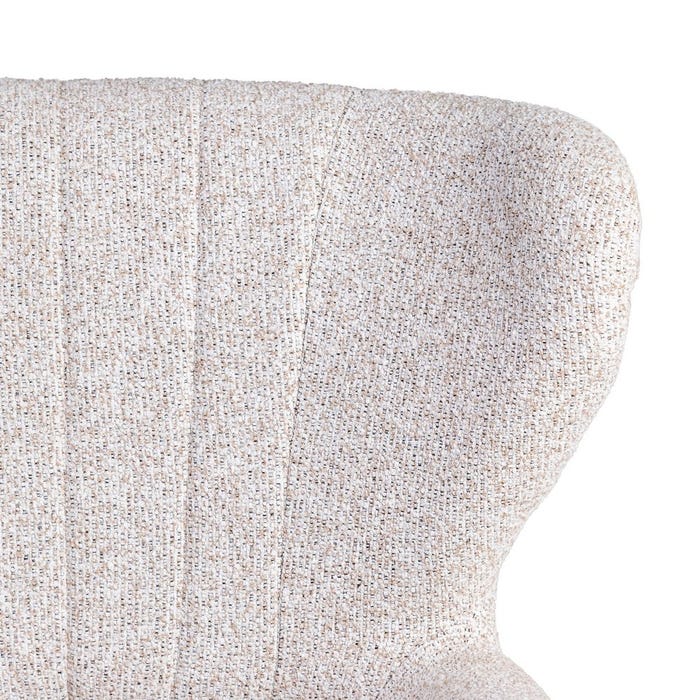 Sillón Jaspeado Crudo Tejido-Madera 70 X 74 X 90 Cm