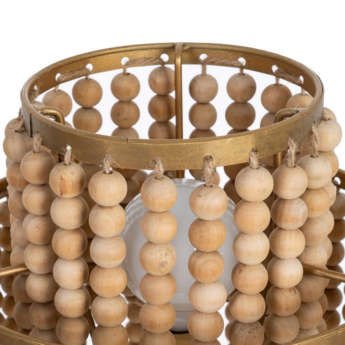 Lámpara Mesa Natural-Oro Dm-Metal 28,50 X 28,50 X 50 Cm