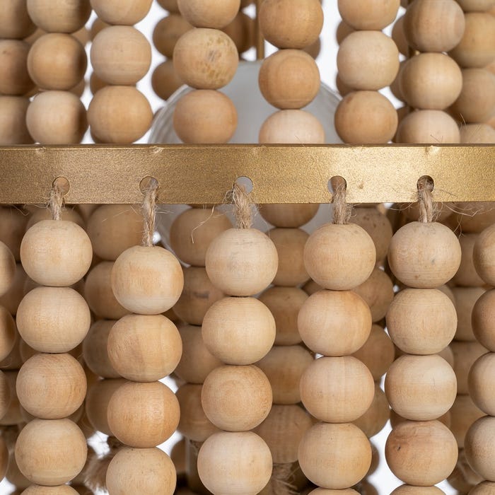 Lámpara Mesa Natural-Oro Dm-Metal 28,50 X 28,50 X 50 Cm