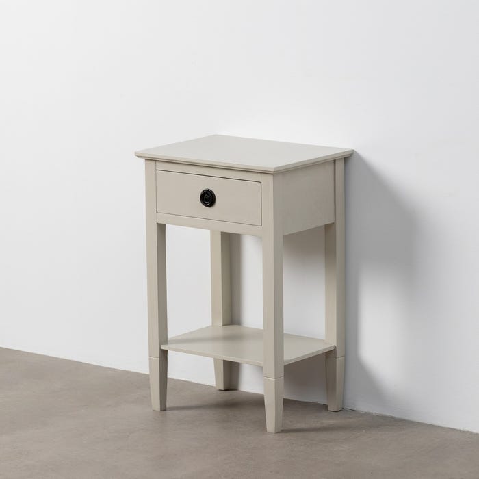 Mesita Gris Claro Dm 40 X 30 X 61 Cm