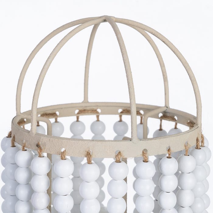 Lámpara Mesa Blanco Dm-Metal 19 X 19 X 61 Cm