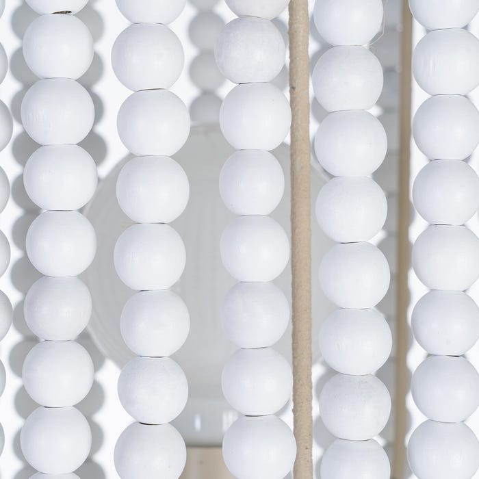 Lámpara Mesa Blanco Dm-Metal 19 X 19 X 61 Cm