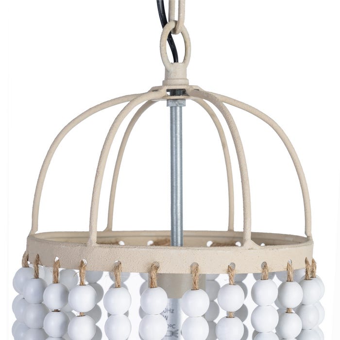 Lámpara Techo Blanco Dm-Metal 21 X 21 X 70 Cm