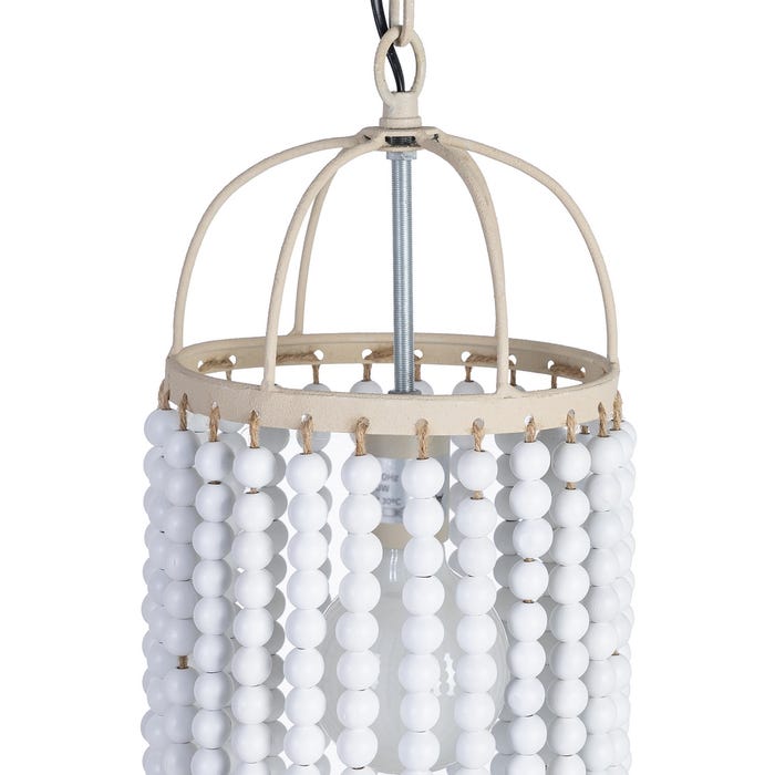 Lámpara Techo Blanco Dm-Metal 21 X 21 X 70 Cm