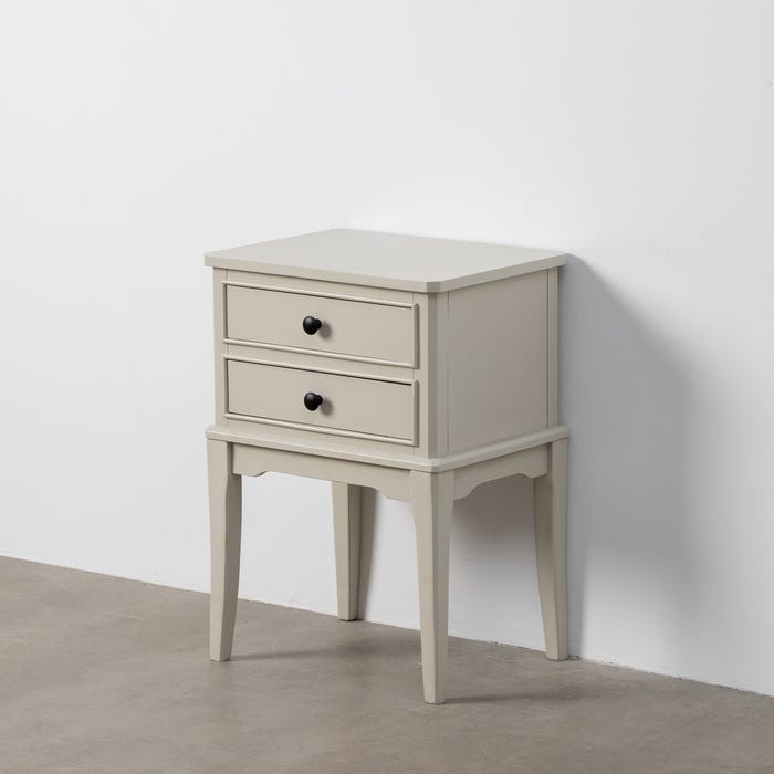 Mesita Gris Claro Dm 40,50 X 38 X 56 Cm
