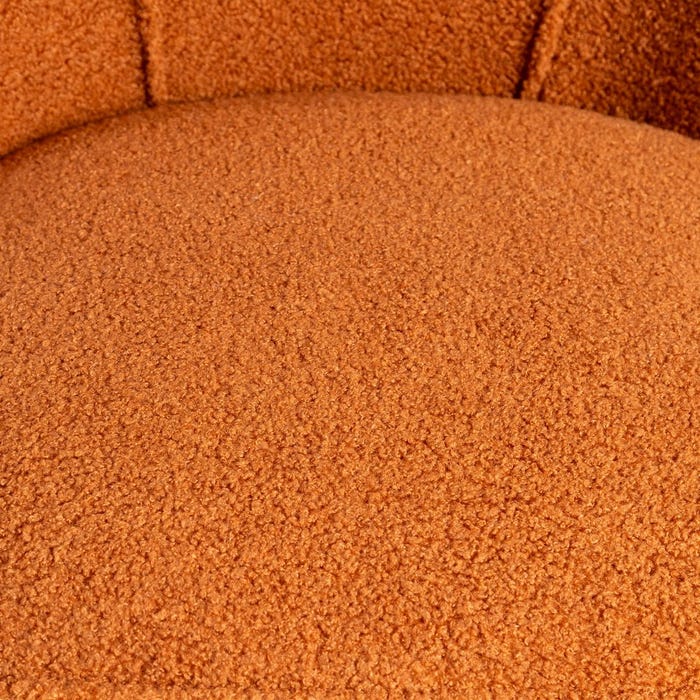 Sillón Terracota Madera De Caucho Salón 54 X 64 X 73 Cm