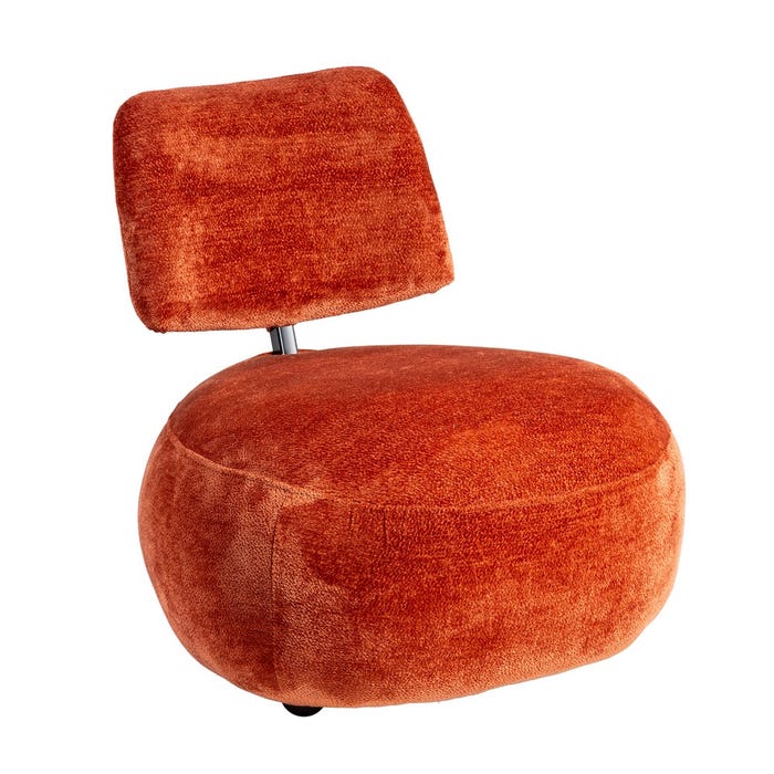 Sillón Terracota Tejido Salón 67 X 73 X 67 Cm