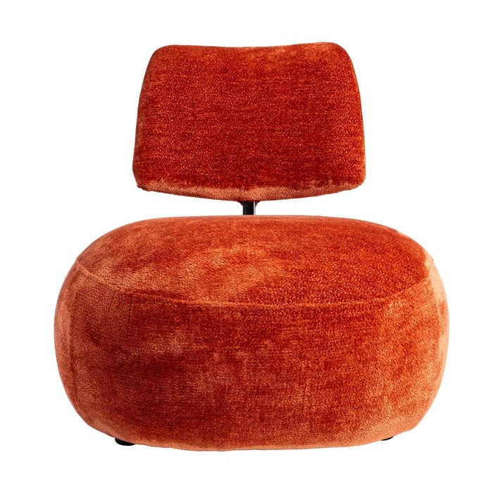 Sillón Terracota Tejido Salón 67 X 73 X 67 Cm