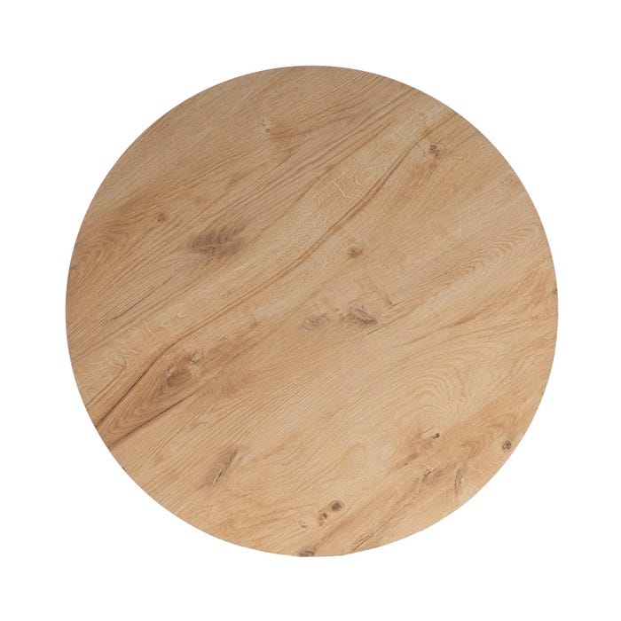 Mesa Natural Metal-Madera Contract 65 X 65 X 75 Cm